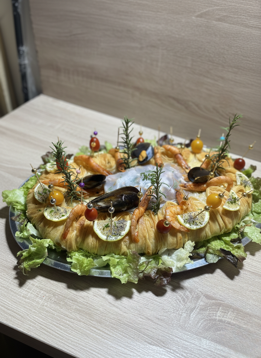 Pastilla  ovale fruit de mer