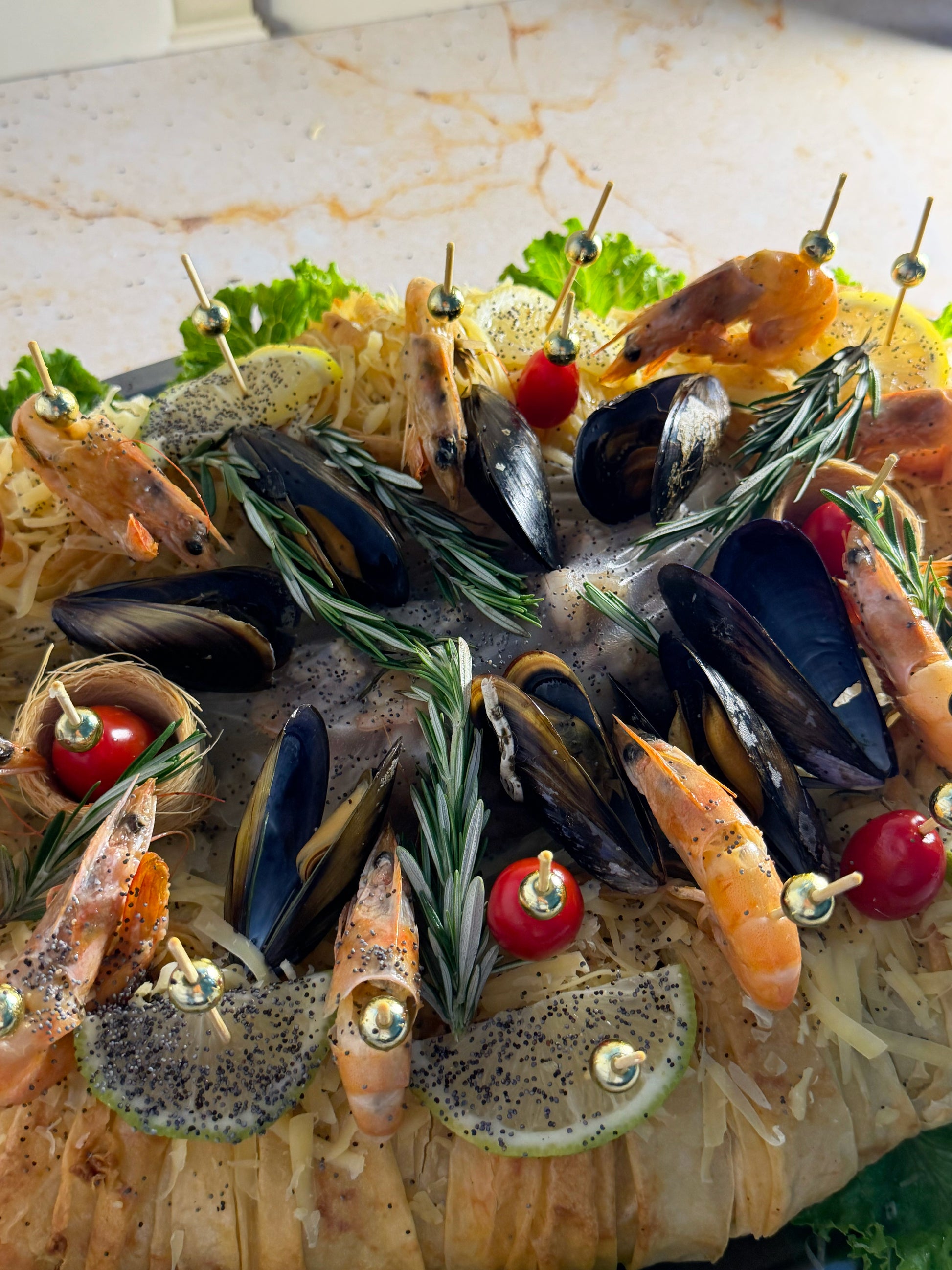 Pastilla  ovale fruit de mer